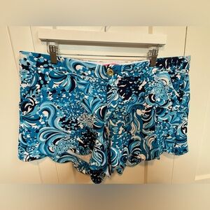 Lilly Pulitzer Blue and White Patterned Shorts